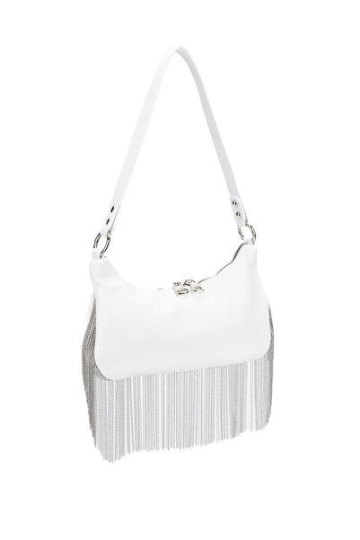 Tamer Tanca Women's Vegan White Shoulder Bag