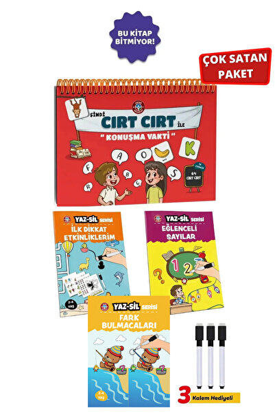 Çocuk Akademi Cırt Cırt ile Konuşma Vakti ve Yaz Sil Serisi-3