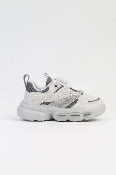 Benetton ® IMPORTED Gray Children's Lace-Up Mechanism Sports Shoes BNI-10255