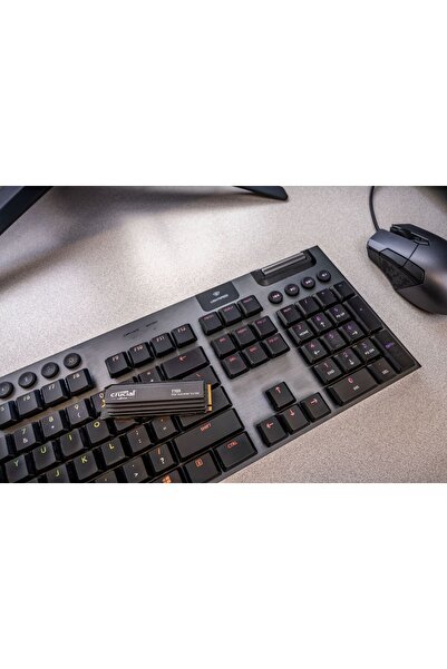 Crucial T705 1 تيرابايت PCIe Gen5 NVMe M.2 SSD - CT1000T705SSD5 مع مبرد حراري 13600-10200 ميجابايت