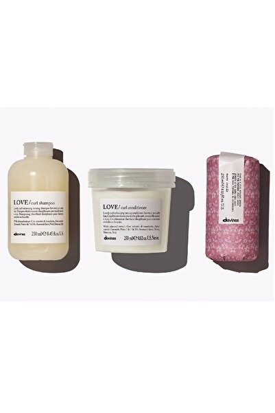 Davines Love Bukle Kıvırcık Saçlar İçin Belirginleştirici Set Şampuan250ml +Saç Kremi 250ml+ Serum250ml CYT2