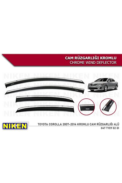 Niken Corolla 2007-2013 Kromlu Cam Rüzgarlığı