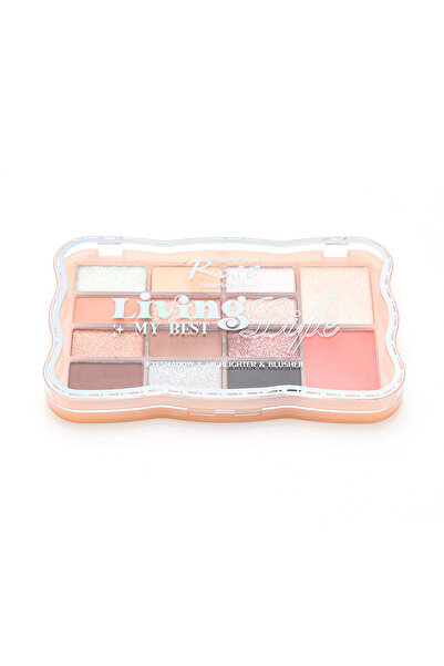 Roesıa Rose Cosmetics Rose Living Life 14'lü Göz Farı - Allık - Aydınlatıcı