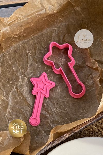 Lena Gift Store عصا سحرية للأميرة تحت عنوان كعكة البسكويت، قالب حلوى البسكويت ومشكل العجين