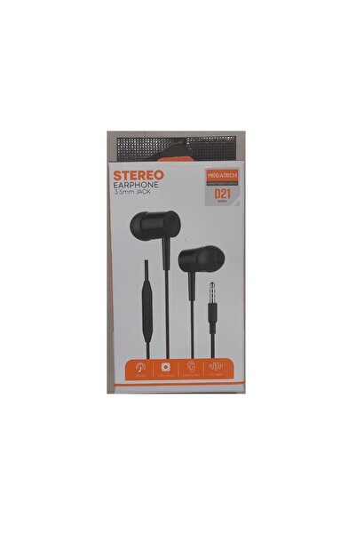 MEGATECH D21 Stereo Siyah Mikrofonlu Kulaklık