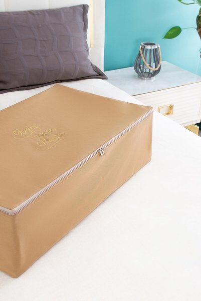 Serstil Large Size Bed Base Black Storage Bag 62 X 46 X 22 Cm