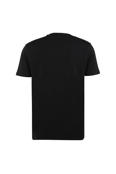 Fabrika Tricou modal slim fit pentru bărbați negru Romeo-o