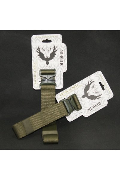 Mudeir Bumin Tactical Belt with Cobra Buckle, Khaki