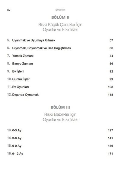 Nobel Tıp Kitabevi Riskli Bebek Ve Küçük Çocuklar Için Etkinlikler