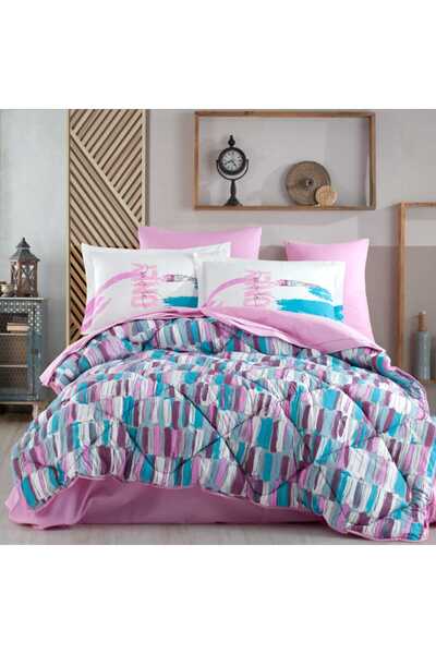 Hobby home collection Hobby Poplin Tek Kişilik Uyku Seti Mikado Pembe