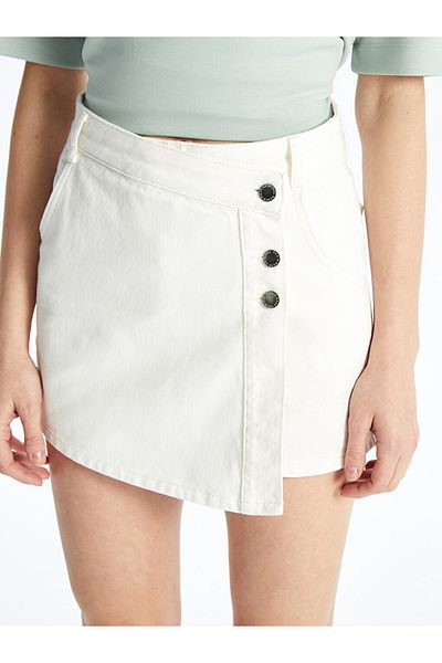 LC Waikiki Femei - Fusta standard cu pantaloni scurți drepte