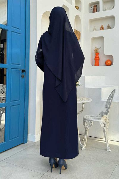 Bym Fashion Navy Blue 7895 Model Ferace