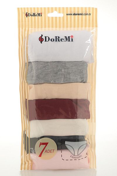 Doremi Σετ 7 εσώρουχα μονόχρωμη καθημερινή εφαρμογή