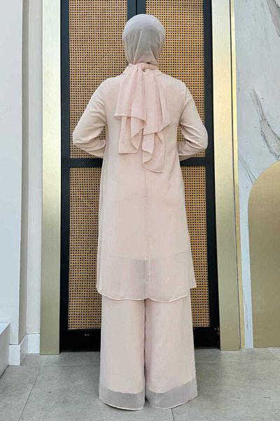 Bym Fashion Specified Parts Stone Detailed Cloak Double Set 8487 Stone