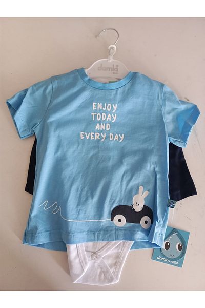 Damla 123-00-23 Enjoy Today 3-Piece Baby Boy Set 6-24 Months
