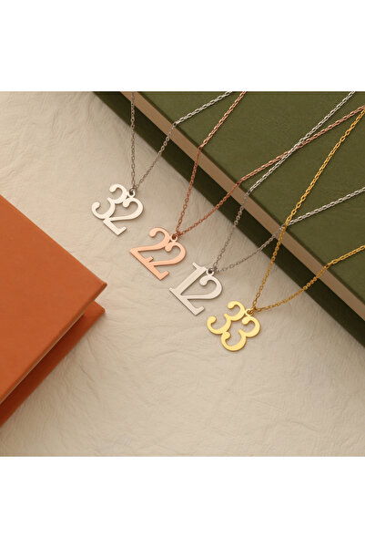 EskiJewelry 925 Ayar Gümüş Rakam Kolye