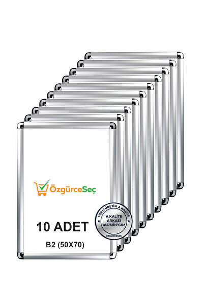ÖzgürceSeç إطار ألومنيوم قابل للطي روندو 25 ملم B2 (50X70) 10 قطع