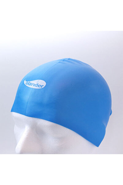 NIDAGE Синя силиконова шапка за плуване Blue Olander BLUE