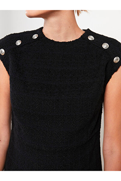 LC Waikiki Дамска велосипедна рокля без ръкави с мотив на врата