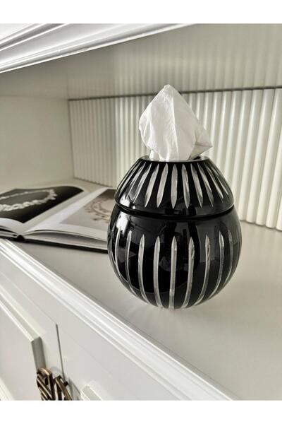 dekorasyon garajı حامل مناديل زجاجي مقطوع بالكريستال