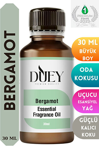 DUEY Bergamot Uçucu Yağ 30ML Buhurdanlık Yağı Difüzör Esansı Oda Kokusu Esans...