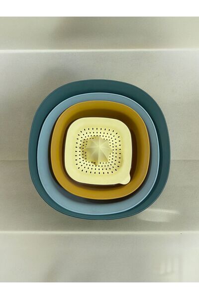 ARALMİNİAVM 5li Chef Karıştırma Kasesi Ve Süzgeç Set