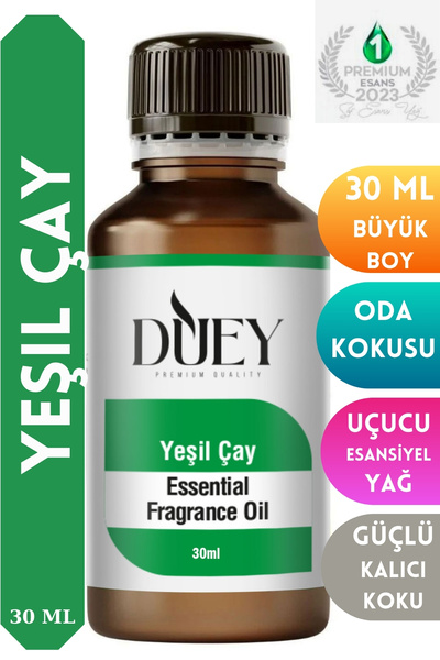 DUEY Yeşil Çay Uçucu Yağ 30ML Buhurdanlık Yağı Difüzör Esansı Oda Kokusu Esan...