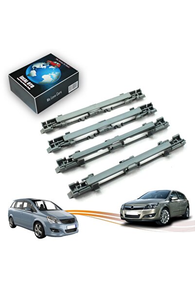 İDEAL OTOMOTİV Opel Zafira B & Opel Astra H Gri Tavan Çıtası / Kapağı 4lü Set...