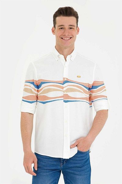 U.S. Polo Assn. U.S. Polo Comfort Fit1578949 Риза U.Sleeve - U.S. Polo - St06594-brick-xl