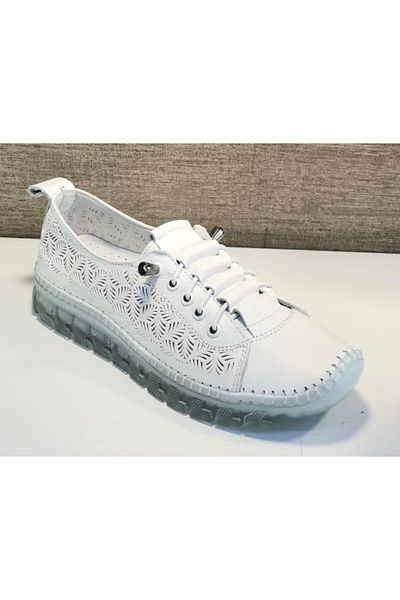 İNİESTA Elis 470 Pantofi de damă din piele naturală cu talpă plată, confortabili