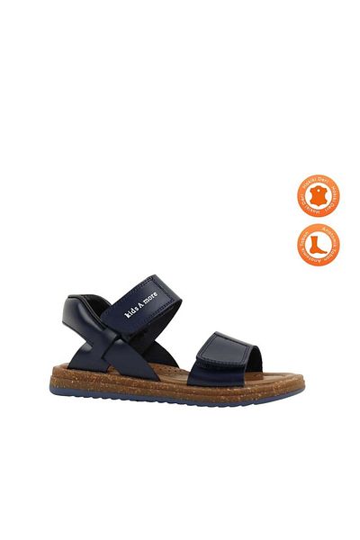 kids A more Pablo Boys' Leather Sandals Navy Blue
