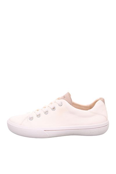 Legero Tenis alb din piele pentru femei 2- 009116 -1000