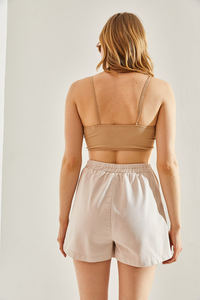 Bianco Lucci Elastická zadná časť a krátka bočná sukňa so zipsom -60231003