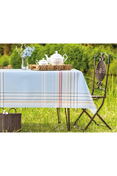 Madame Rose مفرش طاولة فارانت PVC - أزرق فاتح - 100x140 سم