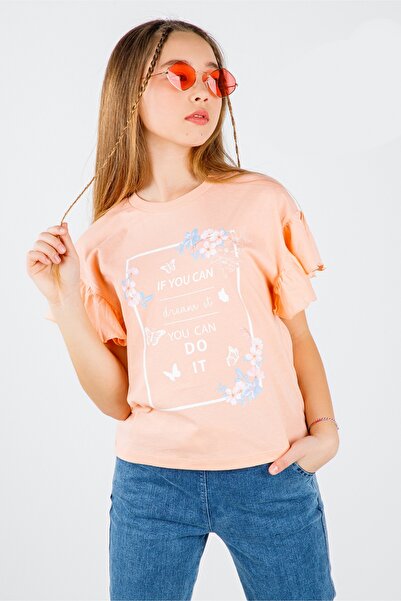 DMB BOYS & GIRLS Çaren Kids - Μπλουζάκι για κορίτσια με μανίκια 100% βαμβάκι