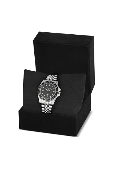 Forentina Özel Kadife Kutulu Metal Erkek Kol Saati PS3458