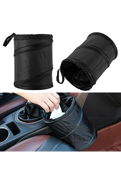 Canderel Katlanabilir Araç Çöp Kutusu Otomobil Araç çöp kovası Asılabilir Kam...
