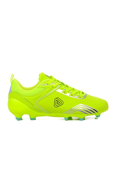 AYAKMOD Yellow Neon Faux Leather Men's Astroturf Field Shoes