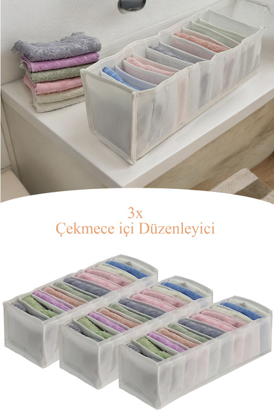 umbellatum Середній 11-секційний органайзер для ящиків - 3 штуки 16x40x12 см,...