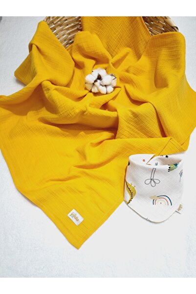 Yada Baby بطانية ملفوفة من الموسلين بطبقتين مصنوعة من القطن العضوي بنسبة 100%...