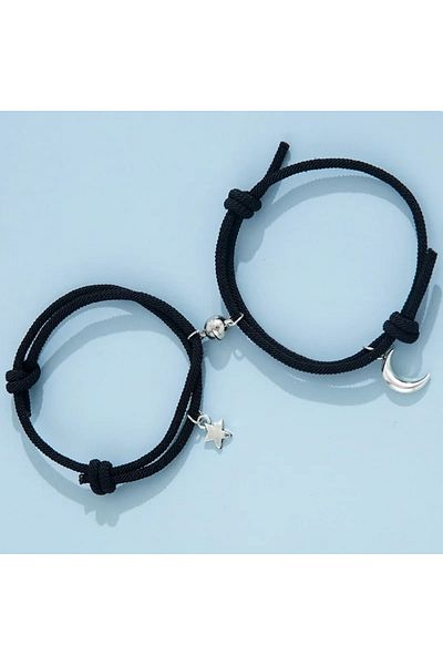 Köstebek Moon Star Magnetic Couple Bracelet