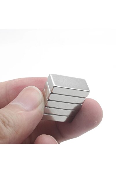 Dünya Magnet 8 Adet - Dikdörtgen Neodyum Mıknatıs, 20x10x5 Mm, Güçlü Magnet, N35 Kalite