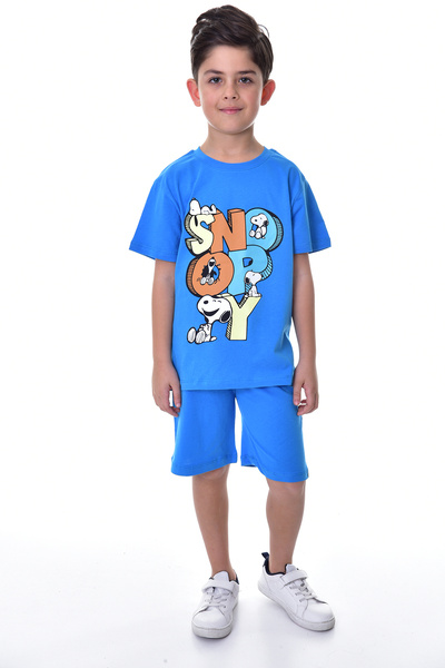 ZUZUNGA SNOOPY Printed 2-Piece Shorts - T-Shirt Kids Set