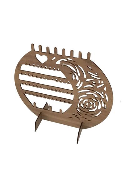 Mars Decorative Earring Stand Jewelry Earring Hanger Wooden Jewelry Box Jewelry Stand Wooden Jewelry Stand