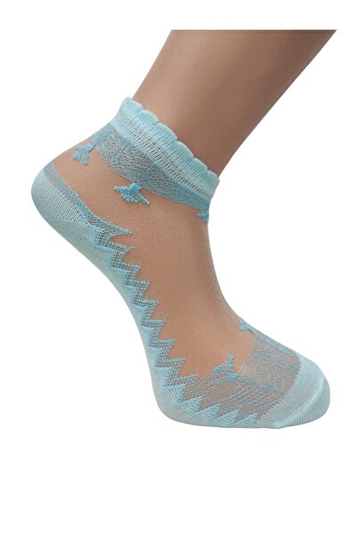 SEVA Парфюмирани 3 чифта чорапи от тюл с бродерия на глезена