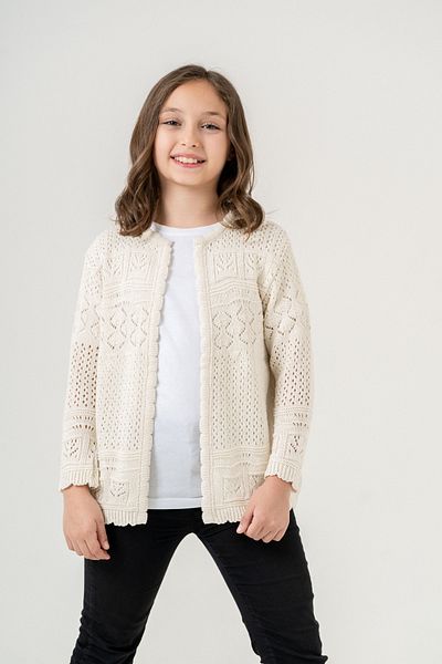 Cloudy Kids Girl's Openwork Summer Cardigan