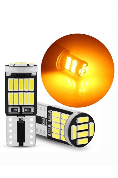 Doth T10 Led 26 Ledli W5w Metal Ultra Power TURUNCU ParkPlaka Tavan Ampulü