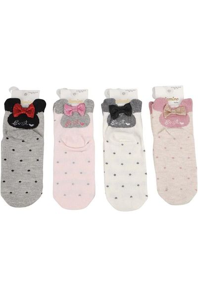 Store Bivona 4-Piece Cotton Girl's Socks