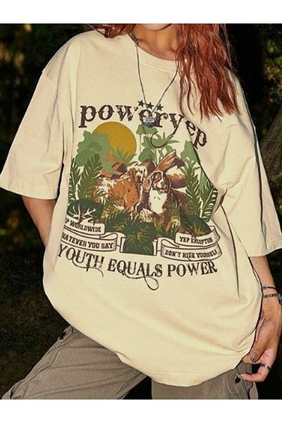 Gofeel Vintage μπλουζάκι Unisex Oversize Dog