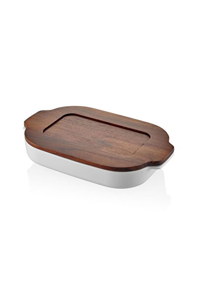 The Mia Woody Oven Dish with Lid 33x19 cm
